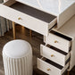 Luxurious Vanity Makeup Dressing Table Solid Wood Dresser with Metal Legs Clearhalo 'Bedroom Furniture' 'furn' 'furn_makeup_vanities' 'Furniture' 'Makeup Vanities' 'makeup_vanities' 1200x1200_b11b1c60-daa6-40a8-ba80-62003f4c5203