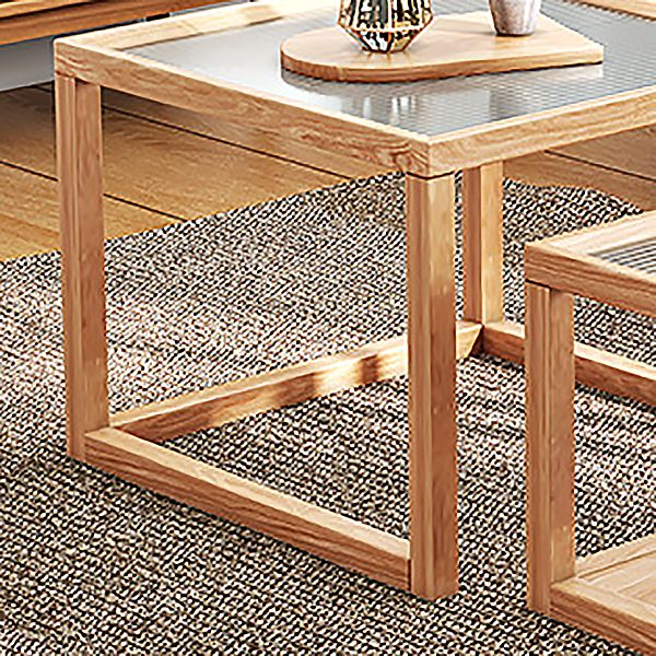 Tavolino moderno tavolino quadrati in vetro tavolino da caffè per soggiorno