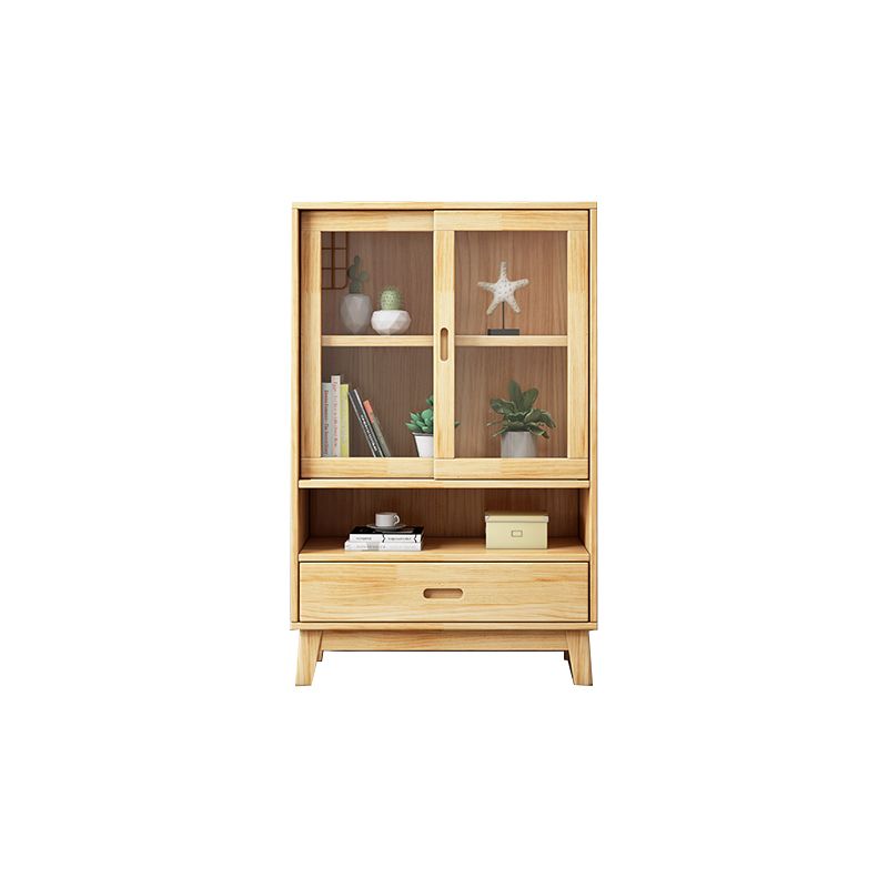 Modern Style Bookshelf Closed Back Standard Wooden Bookcase for Home