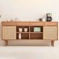 Sideboard contemporanea Porte Rattan Pinna armadio per soggiorno per soggiorno