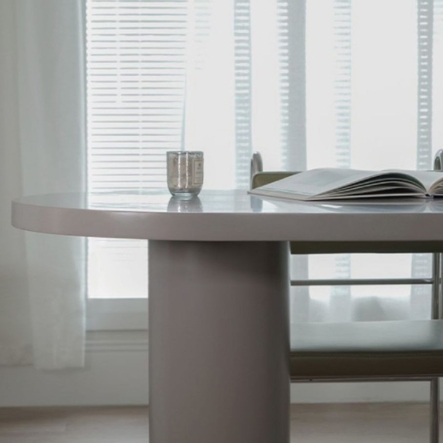 Freeform Solid Wood Dining Table Contemporary Dining Table for Kitchen