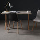 Scandinavian Style Plastic Dining Armless Chair Solid Back Chair with Wooden Legs Clearhalo ' kitchen&dining_furn' 'Dining Chairs' 'Dining Tables & Seating' 'dining_chair' 'furn' 'furn_dining_chair' 'Furniture' 'furniture_dining_chair' 'Kitchen & Dining Furniture' 'kitchen' 1200x1200_b11eb474-1080-4037-8938-93c9f148d2f9