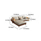 33.4"H Faux Leather Flared Arm Sofa & Chaise for Living Room