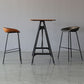Industrial Leather Distressed Quilted Barstool Living Room Bar Stool with Bucket Seat Clearhalo 'Bar Furniture' 'Bar Stools' 'bar_stools' 'furniture_bar_stools' 'Kitchen & Dining Furniture' 'kitchen&dining_furn' 'kitchen' 'kitchen_furn' Furniture' 1200x1200_b1214bae-74d0-4628-930d-444875eb0a89