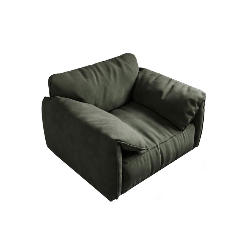 Forest Green Modern Sofa 39"W with Tight Back Wide Square Arm Clearhalo 'furn' 'furn_sofas' 'Furniture' 'furniture_sofas' 'Living Room Furniture' 'Sofa' 'sofas' 1200x1200_b1237870-b175-4151-9f04-abc930c90ca3