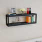 Wall Mounted Metal Bookshelf Modern Floating Bookcase with 1 Shelf Clearhalo 'Bookcases' 'furn' 'furn_bookcases' 'Furniture' 'Office Furniture' 1200x1200_b124726c-4005-41a1-888a-1fcf88be093d