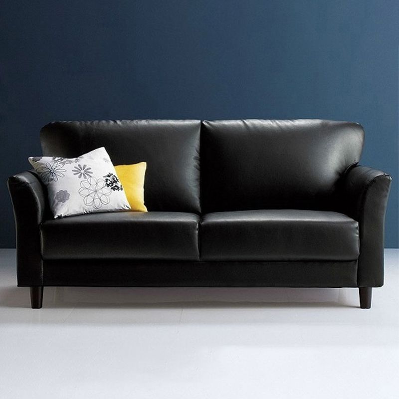 Contemporary Pillow Back Sofa 31"H Flared Arm Couch for Apartment Clearhalo 'furn' 'furn_sofas' 'Furniture' 'furniture_sofas' 'Living Room Furniture' 'Sofa' 'sofas' 1200x1200_b1256924-5ff4-4b48-85d5-42384f631f2c