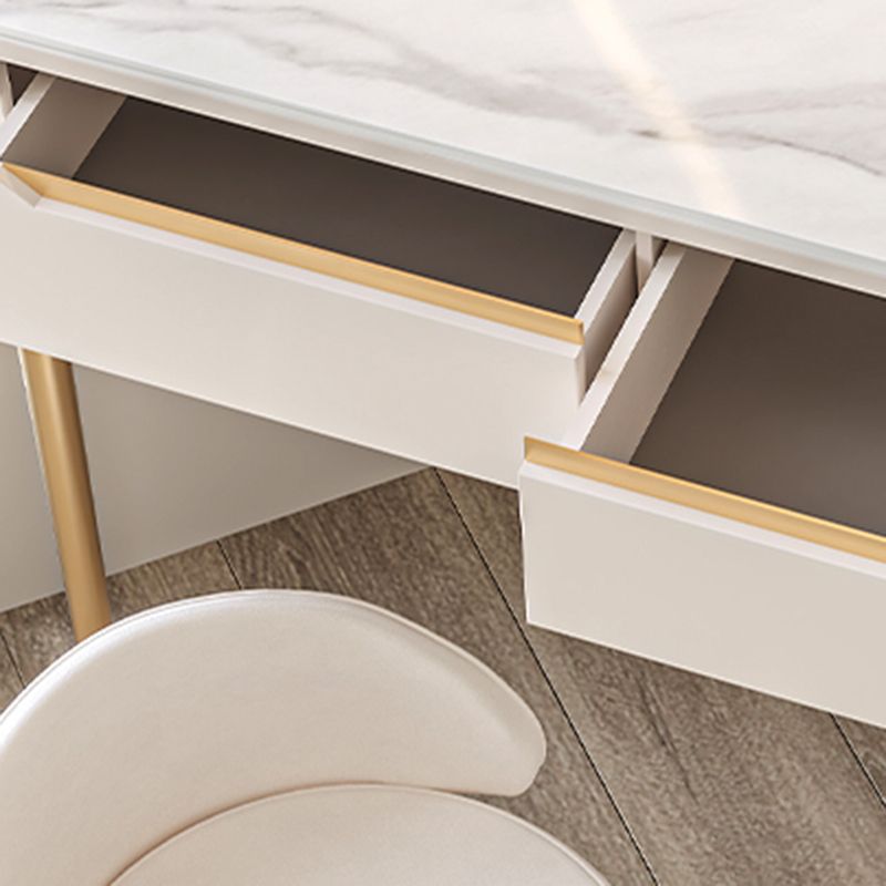 Slate Top Makeup Vanity Set with Drawers, Glam Makeup Vanity Desk Table Clearhalo 'Bedroom Furniture' 'furn' 'furn_makeup_vanities' 'Furniture' 'Makeup Vanities' 'makeup_vanities' 1200x1200_b129fd24-8a5e-4122-9d11-33a5bb351068