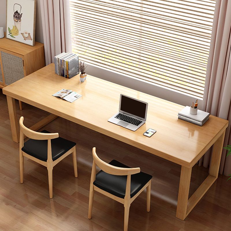 Contemporary Style Office Desk Rectangular Shape Task Desk with 2 Legs Clearhalo 'furn' 'furn_office_desk' 'Furniture' 'Office Desks' 'Office Furniture' 'office_desk' 1200x1200_b12bbcff-489d-428b-b321-c7588a923840