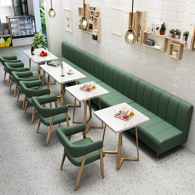 Glam Metal Kitchen Dining fauteuils Open achterste zijstoelen