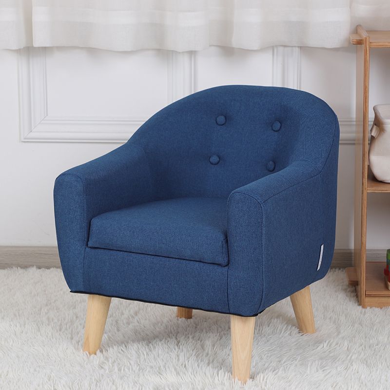 Contemporary Cotton Blend Tufted Split-Back Settee Couch for Children Clearhalo 'furn' 'furn_sofas' 'Furniture' 'Living Room Furniture' 'Sofa' 'sofas' 1200x1200_b130233f-332d-4824-9165-8c397c0f1c51