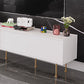 Glam TV Media Stand 16" W Enclosed Storage TV Stand Console with Cabinet Clearhalo 'furn' 'furn_tv_stands_entertainment_centers' 'Furniture' 'Living Room Furniture' 'TV Stands & Entertainment Centers' 'TV Stands & Media Storage Furniture' 'tv_stands_entertainment_centers' 1200x1200_b1309029-2f13-4b03-bea6-addde037c0a6