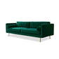 Velvet 2/3-Seat Mid-Century Modern 31.5" Wide Square Arm Sofa Clearhalo 'furn' 'furn_sofas' 'Furniture' 'furniture_sofas' 'kitchen' 'kitchen_sofas' 'Living Room Furniture' 'Sofa' 'sofas' 1200x1200_b130ad41-9905-478d-a86a-e5153fc70a3e