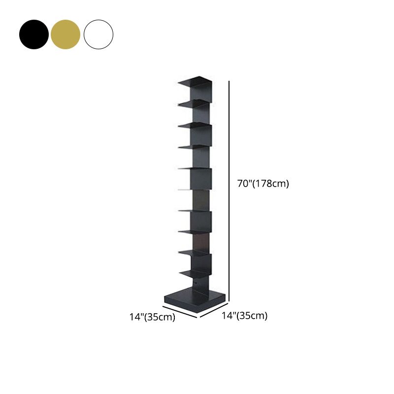 Glam Vertical Corner Bookshelf Iron Closed Back Bookcase for Home Clearhalo 'Bookcases' 'furn' 'furn_bookcases' 'Furniture' 'furniture_bookcases' 'Office Furniture' 1200x1200_b1310efa-12d2-4178-a468-d3d880bdc50d