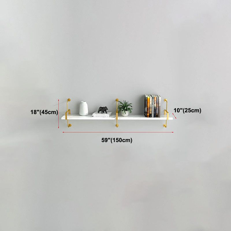 9.84"W Bookshelf Glam Style Wall Mounted Bookcase for Home Office Study Room Clearhalo 'Bookcases' 'furn' 'furn_bookcases' 'Furniture' 'furniture_bookcases' 'kitchen' 'kitchen_bookcases' 'Living Room Furniture' 'Office Furniture' 1200x1200_b132ad13-df3e-4a96-9bcb-fe03d3874280