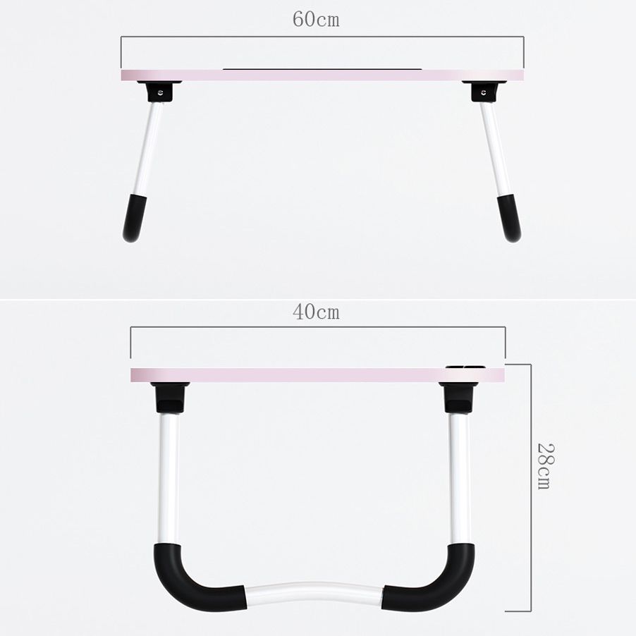 Modern Wood Writing Desk Floating drijvend 15,75 "W -laptoptafel met slee -basis