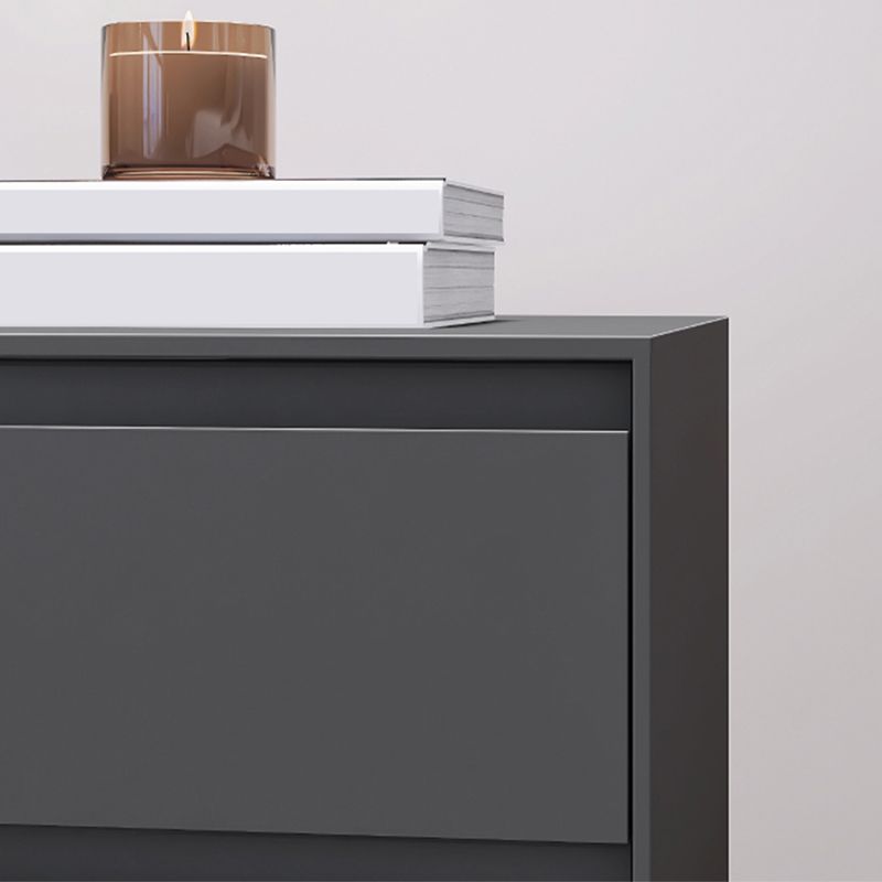 Modern houten nachtkastje met laden 20 "lange nachttafel met benen