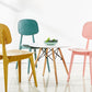 Scandinavian Plastic Dining Side Chair Open Back Armless Dining Chairs