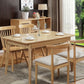 Modern Rubberwood Rectangular Dining Table Solid Wood Table in Wood Color Clearhalo ' dining_table' 'Dining Tables & Seating' 'Dining Tables' 'furn' 'furn_dining_table' 'Furniture' 'furniture_dining_table' 'Kitchen & Dining Furniture' 'kitchen&dining_furn' 'kitchen' 'kitchen_dining_table' 1200x1200_b136ce91-817e-4cb2-9009-c02bac3abb67