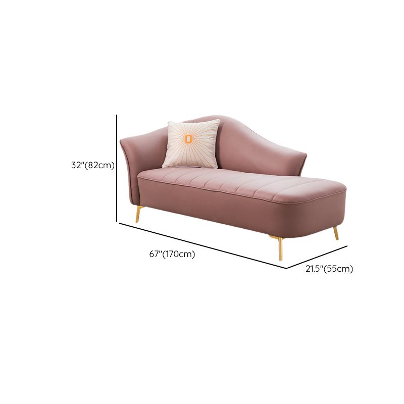 Contemporary Flared Arms Accent Chair One Armed Faux Leather Chaise Clearhalo 'Chairs & Seating' 'Chaise Lounge' 'chaise_lounge' 'furn' 'furn_chaise_lounge' 'Furniture' 'Living Room Furniture' 1200x1200_b13715bb-f4b4-41c9-a014-14afb84126d1