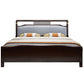 84.65 inch Wide Mid-century Bed Frame Rubberwood Bed with Upholstered Headboard Clearhalo 'Bedroom Furniture' 'Beds' 'furn' 'furn_beds' 'Furniture' 1200x1200_b137d5a4-0178-44c6-b9e2-f0ad2f8d12c2