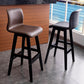 Contemporary Leather Solid Wood Barstools Bristol Bar Stool with Low Back Clearhalo 'Bar Furniture' 'Bar Stools' 'bar_stools' 'furn' 'furn_bar_stools' 'furniture_bar_stools' 'Kitchen & Dining Furniture' 'kitchen&dining_furn' 'kitchen' 'kitchen_furn' Furniture' 1200x1200_b137e370-892c-4d11-891e-b812a7bc8930