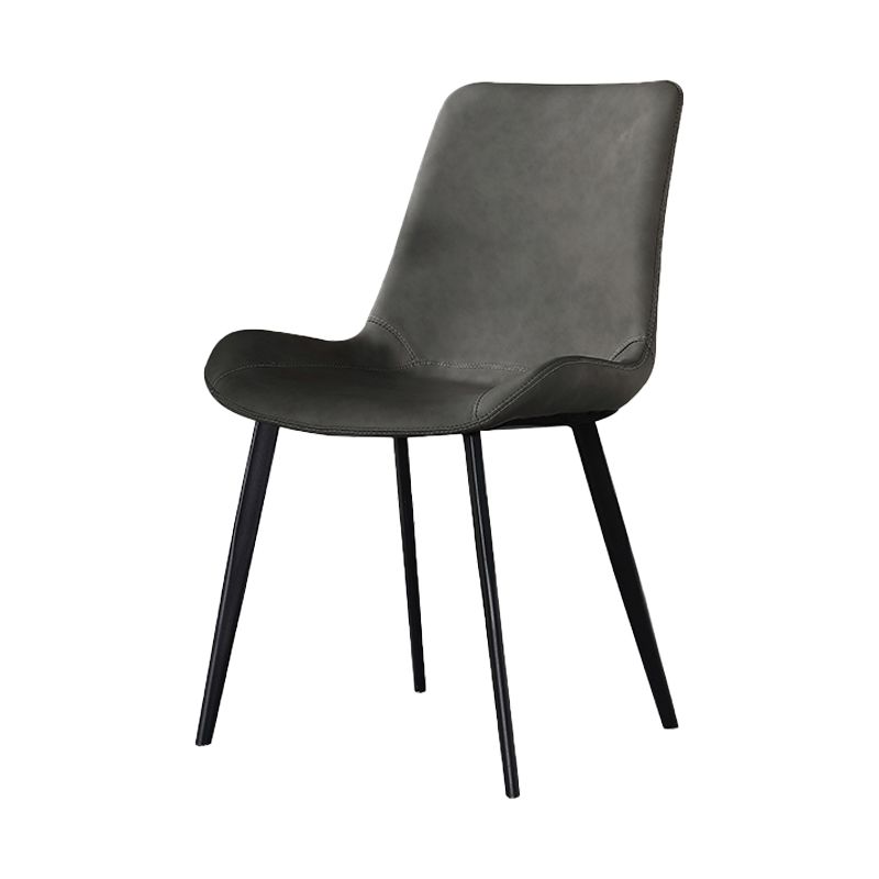 Modern Style Dining Chairs Armless Side Chairs with Metal Legs for Kitchen Clearhalo ' kitchen&dining_furn' 'Dining Chairs' 'Dining Tables & Seating' 'dining_chair' 'furn' 'furn_dining_chair' 'Furniture' 'furniture_dining_chair' 'Kitchen & Dining Furniture' 'kitchen' 1200x1200_b1381659-ffa5-43c5-a6df-bb42fef2ed1a