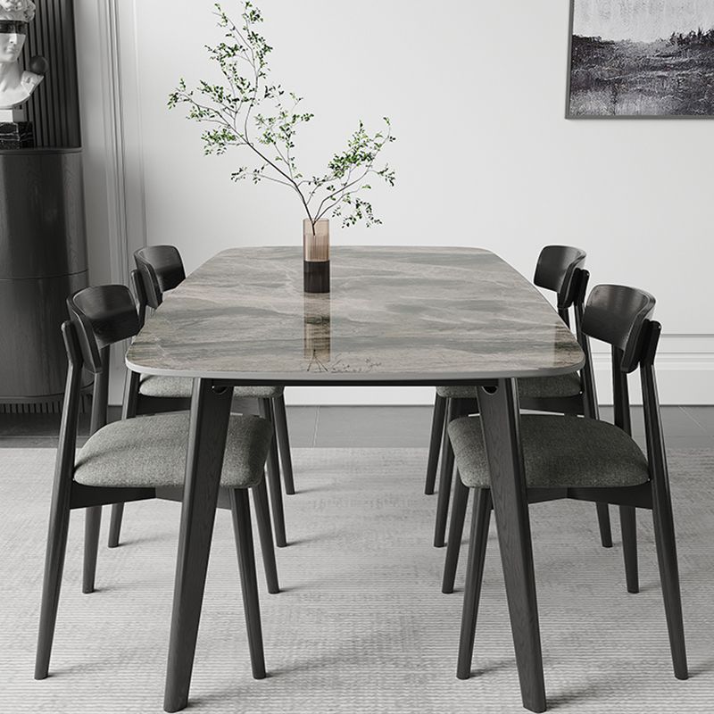 Tavolo da pranzo per la casa, sala da pranzo, tavolo da cucina moderno con cornice nera