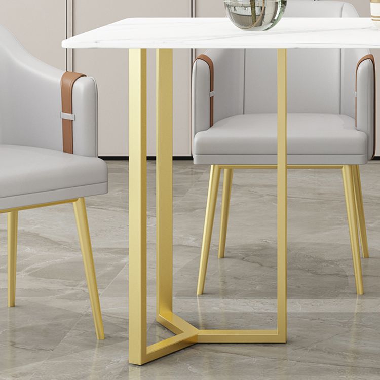 Nordic 1/4/5 Pieces Dining Set Sintered Stone Top Dining Table with Leather Chairs Clearhalo 'Dining Room Sets' 'Dining Tables & Seating' 'dining_room_set' 'furn' 'furn_dining_room_set' 'Furniture' 'furniture_dining_room_set' 'Kitchen & Dining Furniture' 'kitchen&dining_furn' 'kitchen' 1200x1200_b139f35b-260c-4b61-864a-f3777cccc2ab