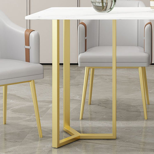 Nordic 1/4/5 Pieces Dining Set Sintered Stone Top Dining Table with Leather Chairs Clearhalo 'Dining Room Sets' 'Dining Tables & Seating' 'dining_room_set' 'furn' 'furn_dining_room_set' 'Furniture' 'furniture_dining_room_set' 'Kitchen & Dining Furniture' 'kitchen&dining_furn' 'kitchen' 1200x1200_b139f35b-260c-4b61-864a-f3777cccc2ab