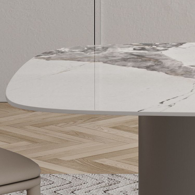 Modern Sintered Stone Top Dining Set Rectangle 1/4/5/6 Pieces Dining Table with Chairs Clearhalo 'Dining Room Sets' 'Dining Tables & Seating' 'dining_room_set' 'furn' 'furn_dining_room_set' 'Furniture' 'furniture_dining_room_set' 'Kitchen & Dining Furniture' 1200x1200_b139fad2-1aab-42ea-84f0-d87c67d8fb6f