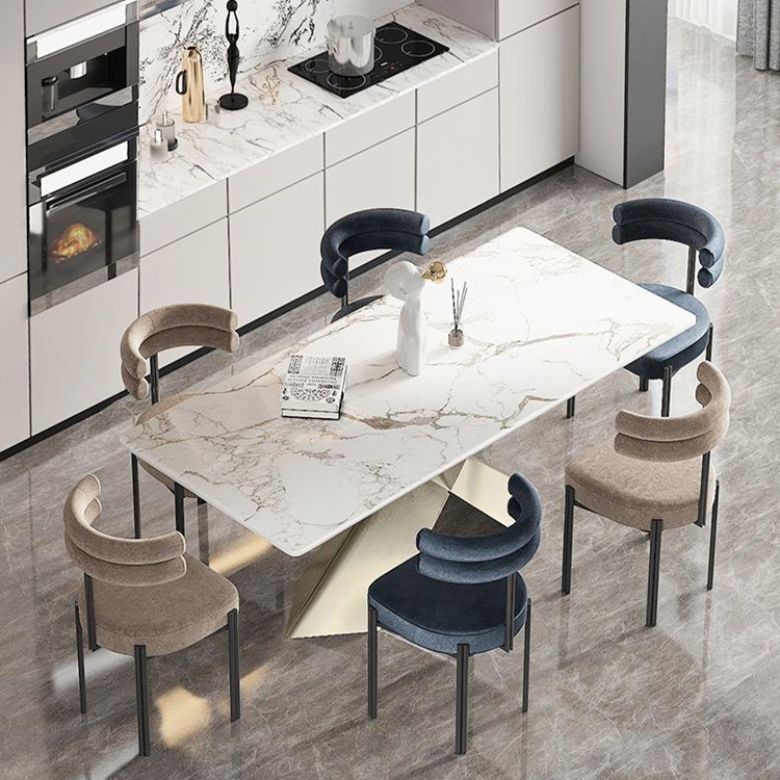 Nordic Style Colorful Side Chair Flannelette Side Dining Chair for Home Use Clearhalo 'Dining Chairs' 'Dining Tables & Seating' 'dining_chair' 'furn' 'furn_dining_chair' 'Furniture' 'Kitchen & Dining Furniture' 1200x1200_b13a2bf5-4f9a-4ab1-9fa7-5562328961fd