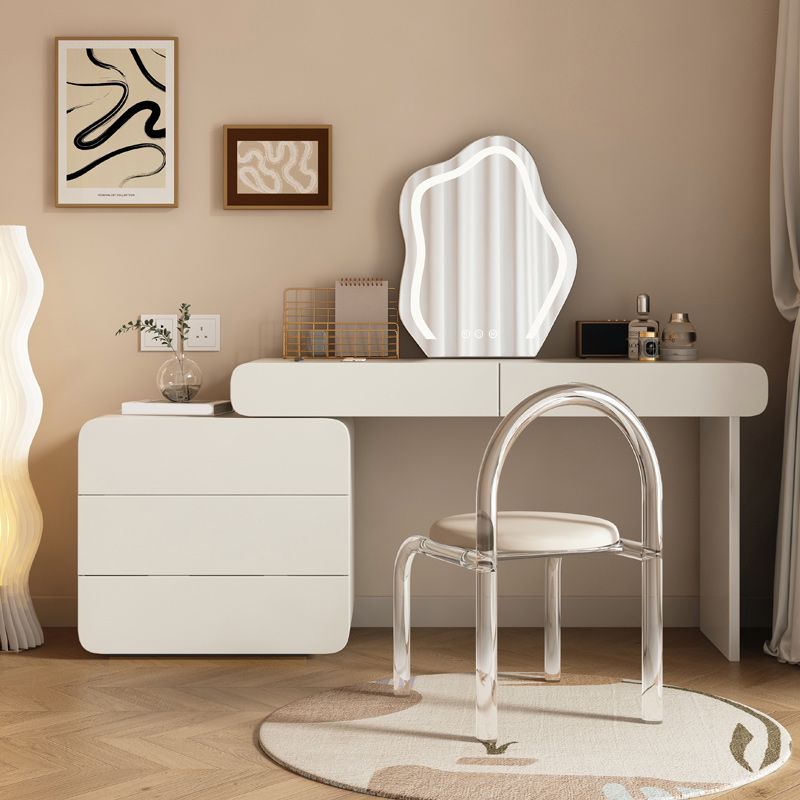 Tocador escandinavo conjunto de tocador de dormitorio blanco tocador de tocador