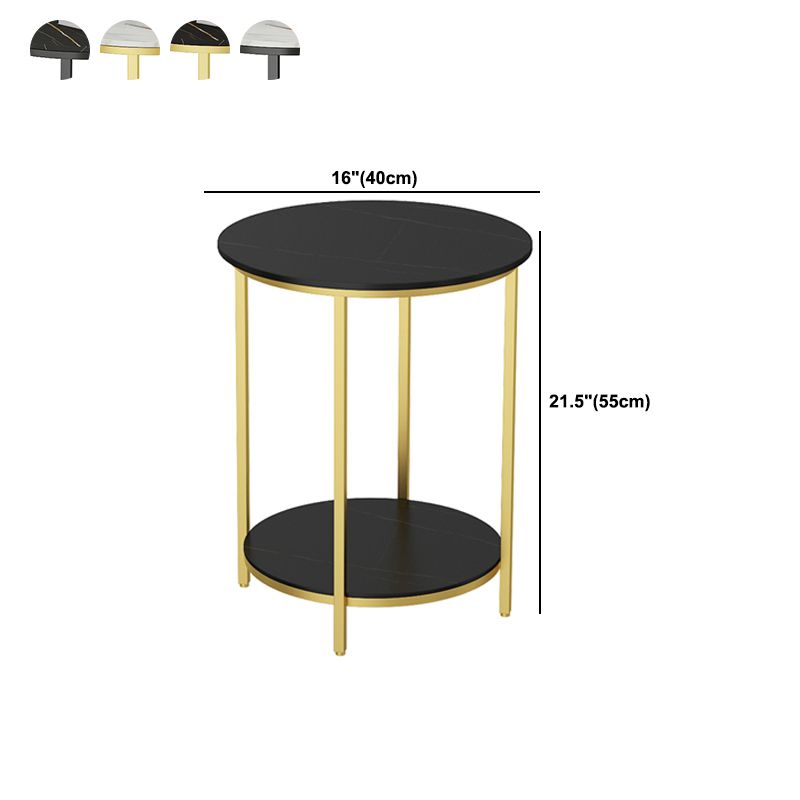Tabla de estado de pizarra minimalista Tabla de extremo 4 Legs Tabla a la altura de las patas para la sala de estar