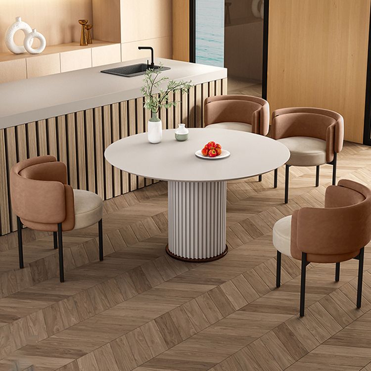 Industriële stijl armstoel gestoffeerde eetkamerstoel voor slaapkamer