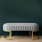 Glam Velvet Foam Bench Solid Color Bench with Legs for Bedroom Clearhalo 'Benches' 'Chairs & Seating' 'furn' 'furn_benches' 'Furniture' 'Living Room Furniture' 1200x1200_b13e2fce-f93f-4328-a49e-181d6f53520b