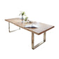 Solid Wood Brown Tone Table Luxury Sled Base Table for Dining Room Clearhalo ' dining_table' 'Dining Tables & Seating' 'Dining Tables' 'furn' 'furn_dining_table' 'Furniture' 'furniture_dining_table' 'Kitchen & Dining Furniture' 'kitchen&dining_furn' 'kitchen' 'kitchen_dining_table' 1200x1200_b13e300c-ac56-4491-b90a-8af98bbef130