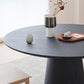 Contemporary Round Dinette Table Solid Wood Pedestal Dining Table Clearhalo 'Dining Tables & Seating' 'Dining Tables' 'dining_table' 'furn' 'furn_dining_table' 'Furniture' 'Kitchen & Dining Furniture' 1200x1200_b14102d6-62bb-46f4-94c3-74ec18d5e27b