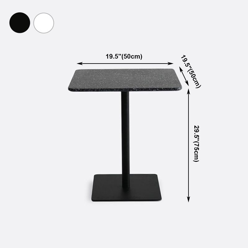 Square Pedestal Dinner Table Industrial Style Stone Dining Table for Home Clearhalo ' dining_table' 'Dining Tables & Seating' 'Dining Tables' 'furn' 'furn_dining_table' 'Furniture' 'furniture_dining_table' 'Kitchen & Dining Furniture' 'kitchen&dining_furn' 'kitchen' 'kitchen_dining_table' 1200x1200_b1432a70-46a3-4c17-a10b-a323e89ba837