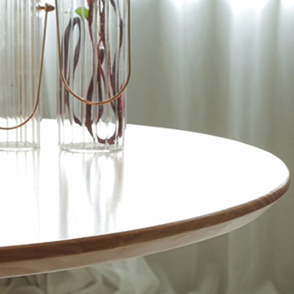 Mesa de comedor de madera sólida Mesa de cena ovalada contemporánea para la cena de cocina en casa