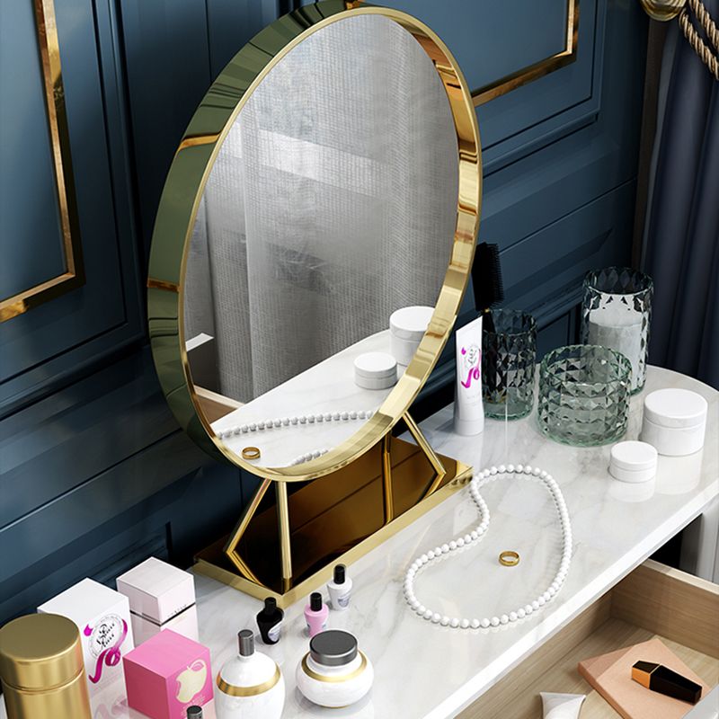 Glam Slate Top Vanity Dressing Table Set White Make-up Vanity Clearhalo 'Bedroom Furniture' 'furn' 'furn_makeup_vanities' 'Furniture' 'Makeup Vanities' 'makeup_vanities' 1200x1200_b1458b47-54ec-40c2-8f98-2d56a1db2d40
