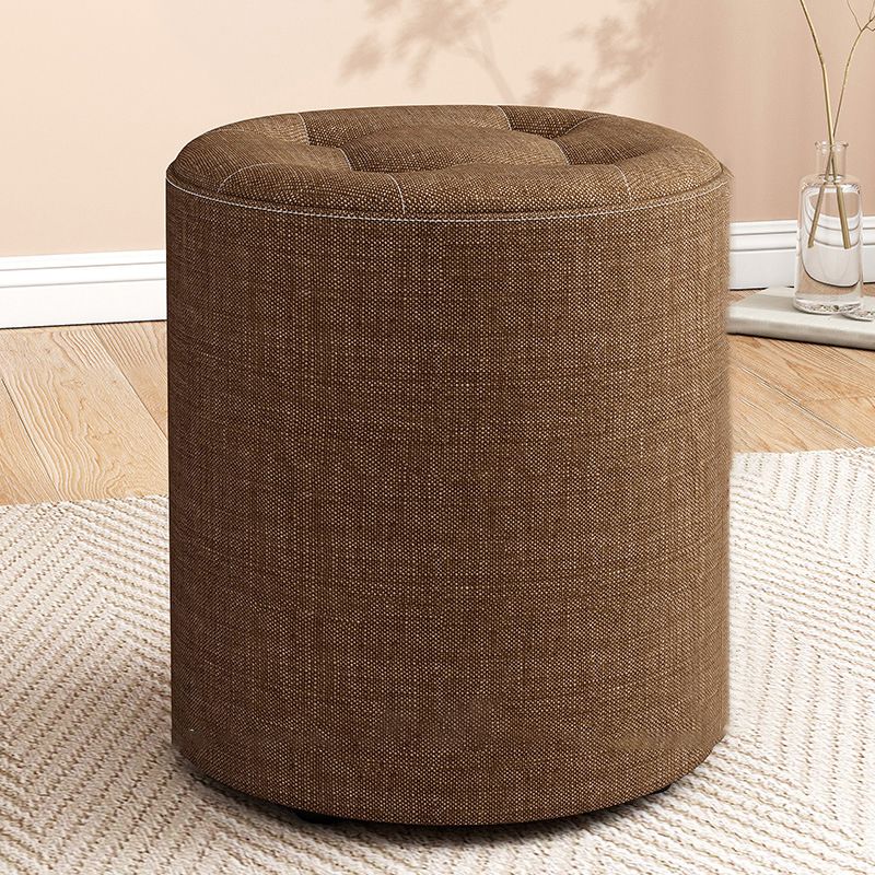 Modern Round Standard Grey Tear Resistant Standard for Drawing Room Clearhalo 'furn' 'furn_ottomans_poufs' 'Furniture' 'Living Room Furniture' 'Ottomans & Poufs' 'ottomans_poufs' 1200x1200_b1472b69-006c-41d7-afb9-a3b9b9684245
