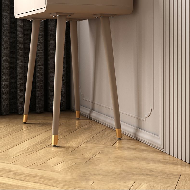 Engineered Wood Makeup Dressing Table Stool Set with 4 Drawers