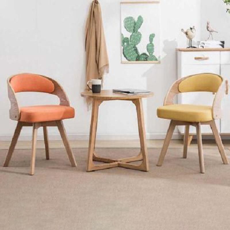 Contemporary Swivel Side Dining Room Chair Open Back Chair for Home Use Clearhalo ' kitchen&dining_furn' 'Dining Chairs' 'Dining Tables & Seating' 'dining_chair' 'furn' 'furn_dining_chair' 'Furniture' 'furniture_dining_chair' 'Kitchen & Dining Furniture' 'kitchen' 1200x1200_b149e3dd-3712-40d0-b0a8-5b2d8a79ae57