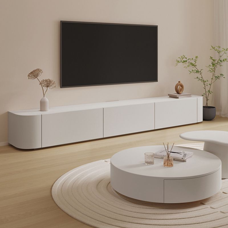 Modern Wood TV Stand Console White TV Media Stand with Drawers for Living Room Clearhalo 'furn' 'furn_tv_stands_entertainment_centers' 'Furniture' 'Living Room Furniture' 'TV Stands & Entertainment Centers' 'TV Stands & Media Storage Furniture' 'tv_stands_entertainment_centers' 1200x1200_b14b79a7-d1f4-40b5-b6b8-b31ccbb828e6