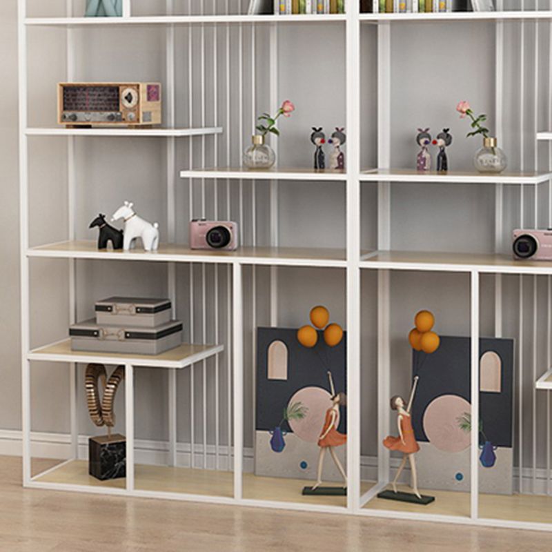 Glam Metal Bookshelf Etagere Shelf Bookcase for Study Room 78.7" H X 11.8" W