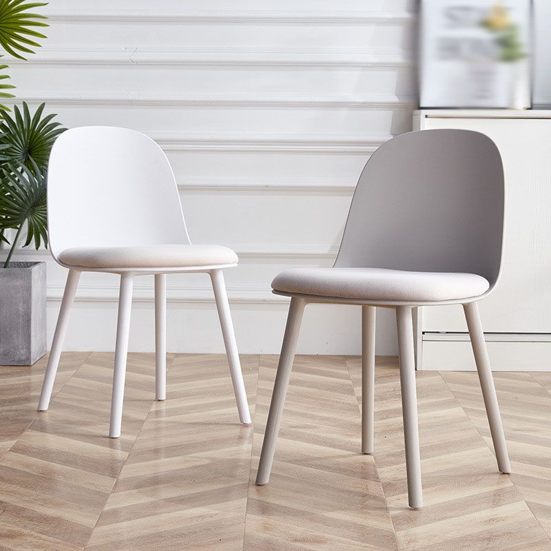 Upholstered Dining Chair Glam Style Plastic Side Chair for Dining Room Clearhalo 'Dining Chairs' 'Dining Tables & Seating' 'dining_chair' 'furn' 'furn_dining_chair' 'Furniture' 'furniture_dining_chair' 'Kitchen & Dining Furniture' 1200x1200_b14d478f-b97e-4574-ae28-f082264cfe7a