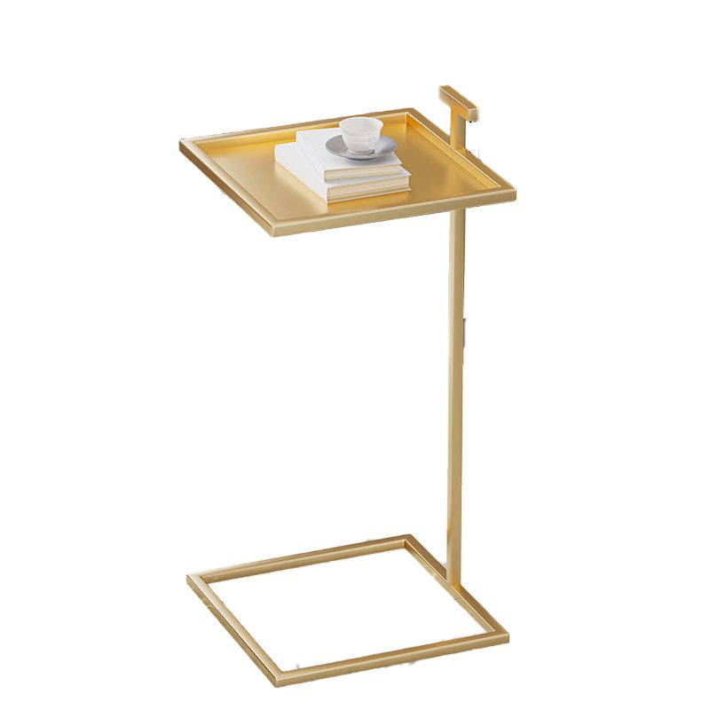 Tavolino superiore del vassoio quadrato moderno di metà secolo 23.23 "tavolo da fine cista alto cista