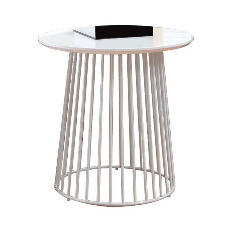 Metal Round Frame Side Table Contemporary Simple Dia 19.7" End Table Clearhalo 'Coffee & Accent Tables' 'End & Side Tables' 'end_side_tables' 'furn' 'furn_end_side_tables' 'Furniture' 'Living Room Furniture' 1200x1200_b14d8e5b-d221-4aa5-8f82-b5762e82b6c2