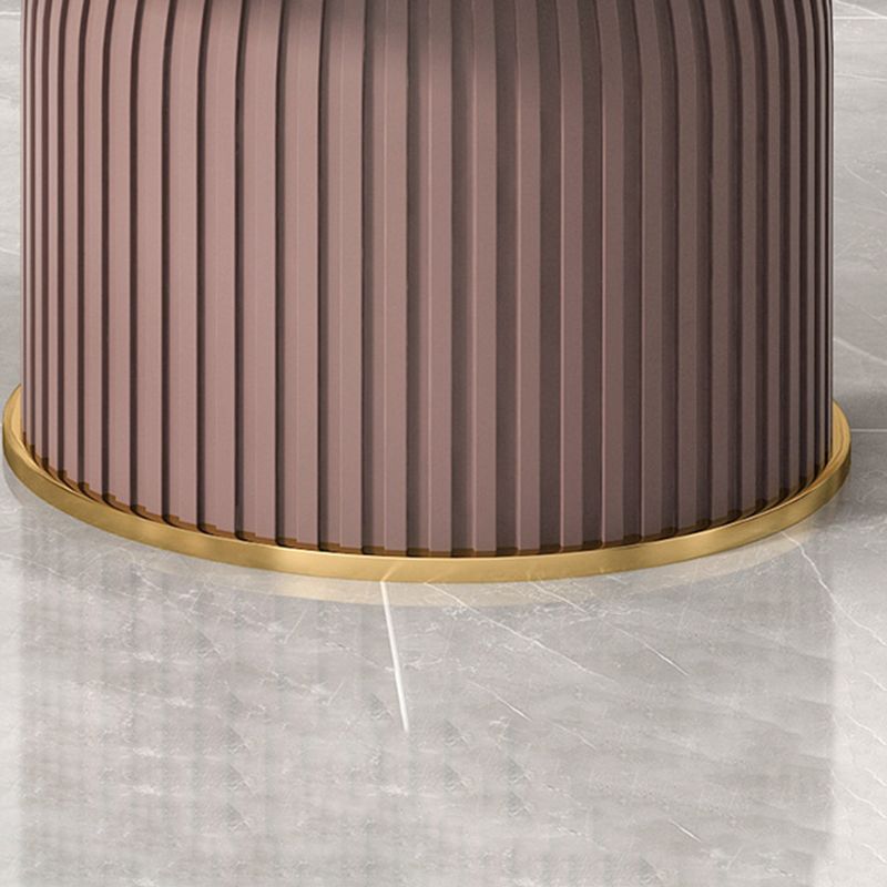 Pedestal 2 Piece Bunching Coffee Tables Glam Slate Top Cocktail Table Set